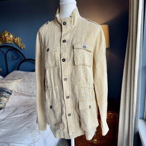 Michael Stars  100% Linen Light Khaki Jacket